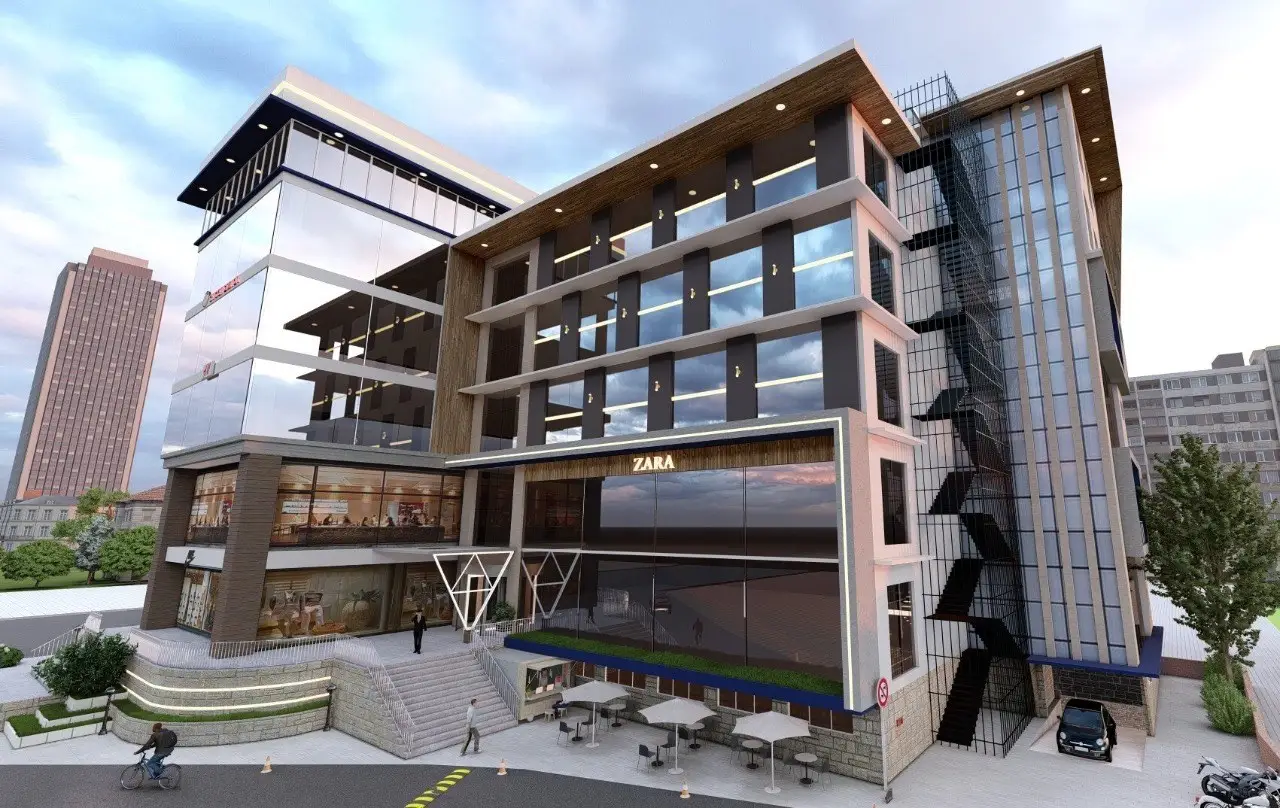 Shopping Complex at Gongabu: Shopping complex design at Gongabu, Kathmandu, image 1 of 5