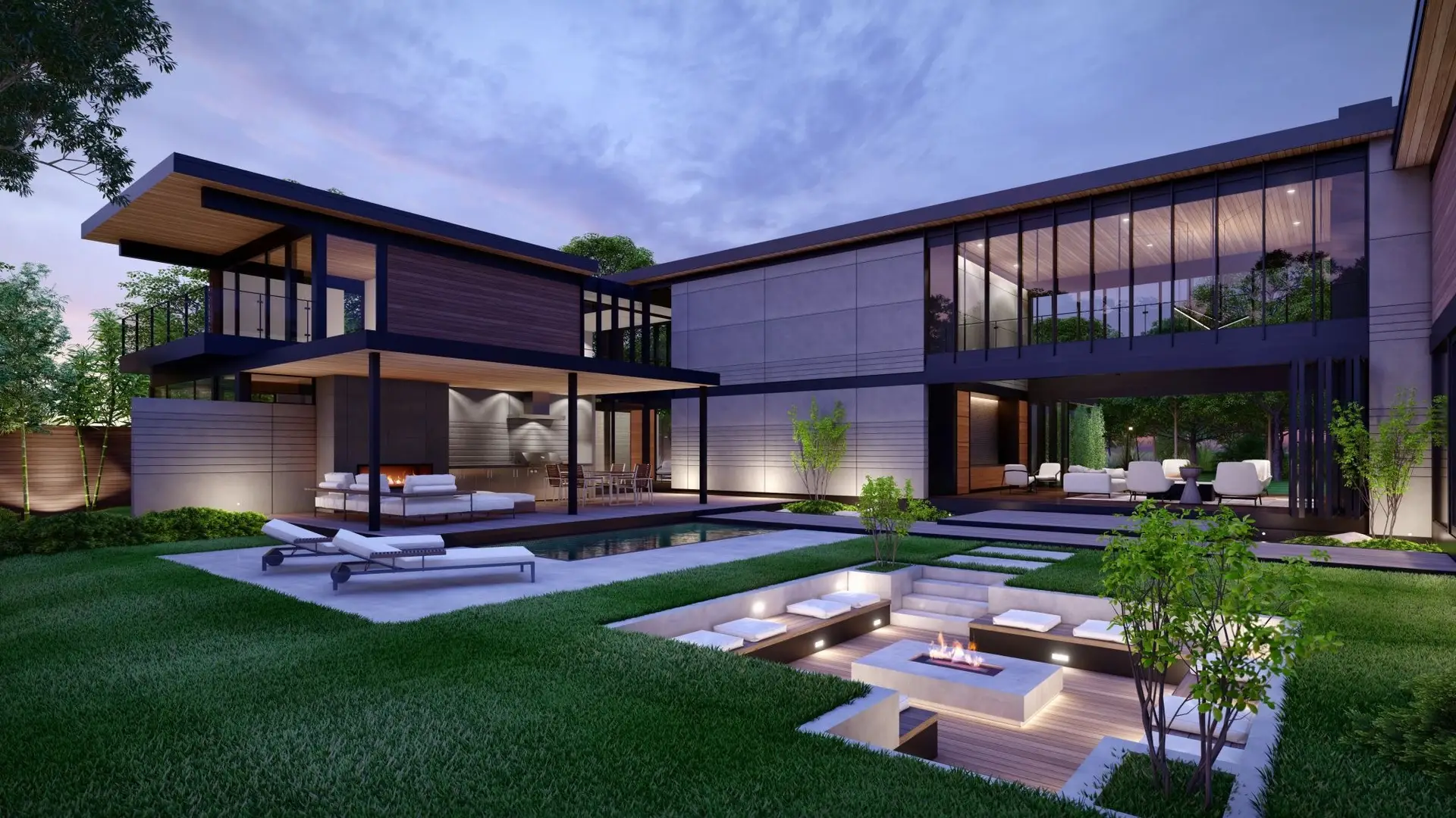 Premium Residence at Hattigauda: Premium modern residence with pool and landscaped courtyard at Hattigauda, Kathmandu, image 1 of 6