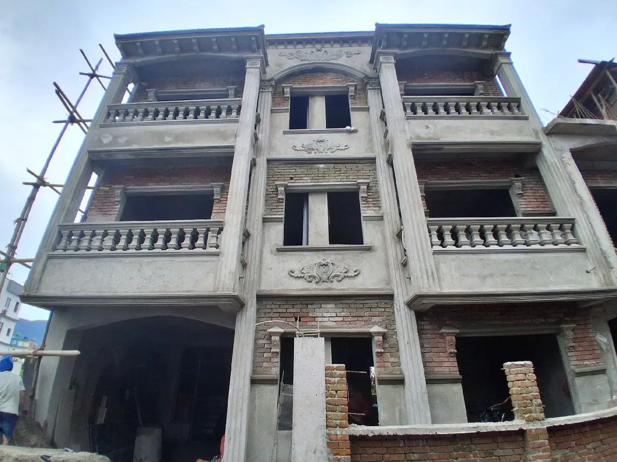 Classical Townhouse: Design to Build: Classical townhouse shown as 3D design and on site, by HNG, image 2 of 2