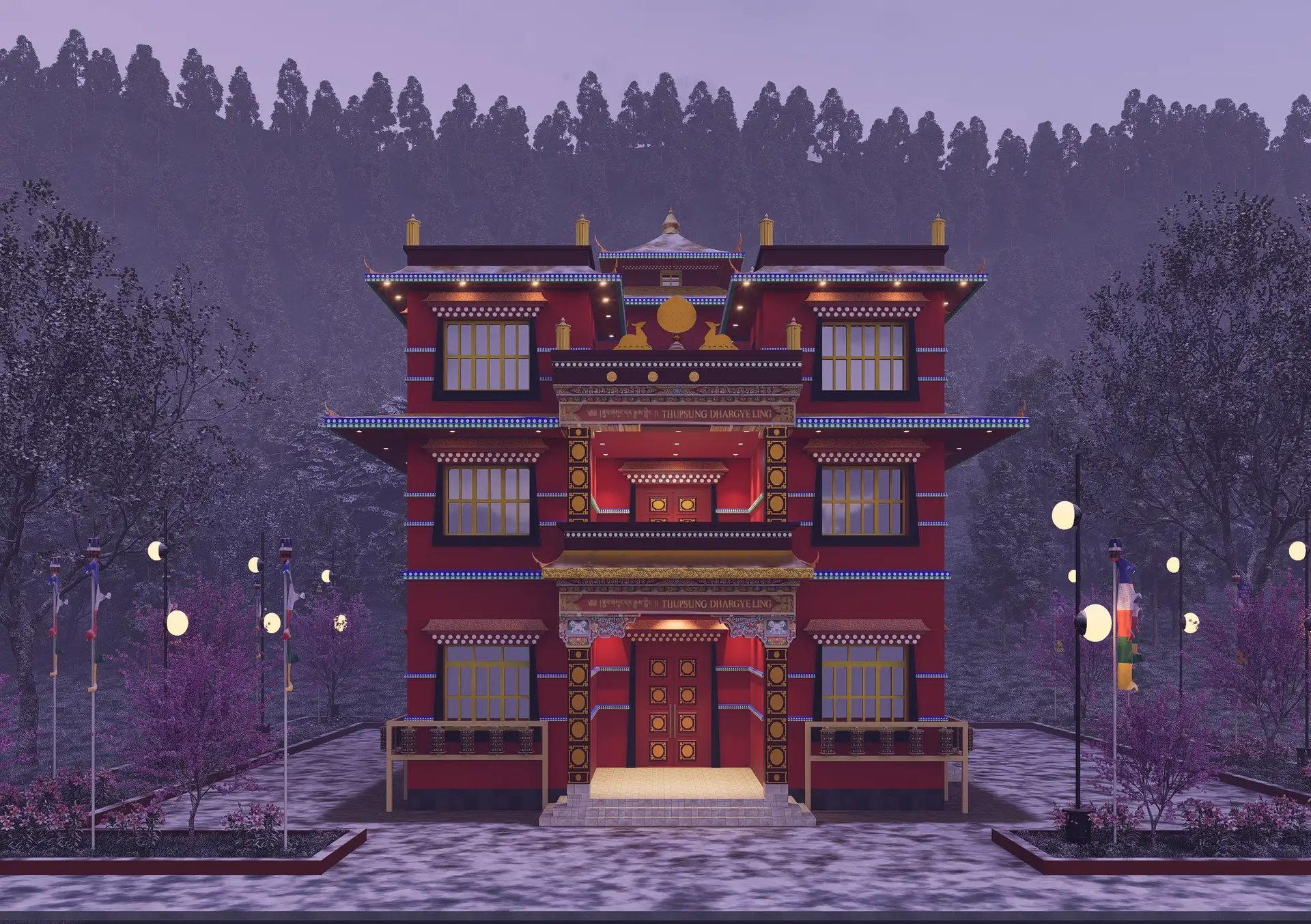 Gumba at Dolpa: Buddhist monastery (gumba) in traditional style at Dolpa, Nepal, image 3 of 5