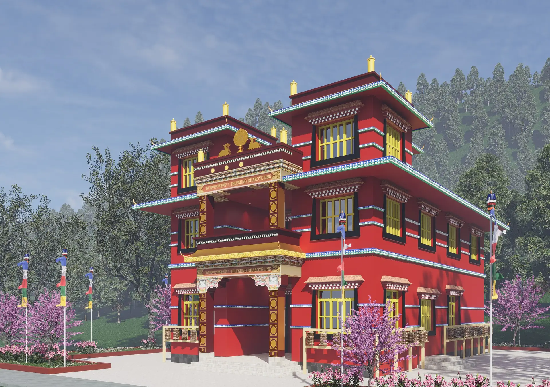 Gumba at Dolpa: Buddhist monastery (gumba) in traditional style at Dolpa, Nepal, image 4 of 5