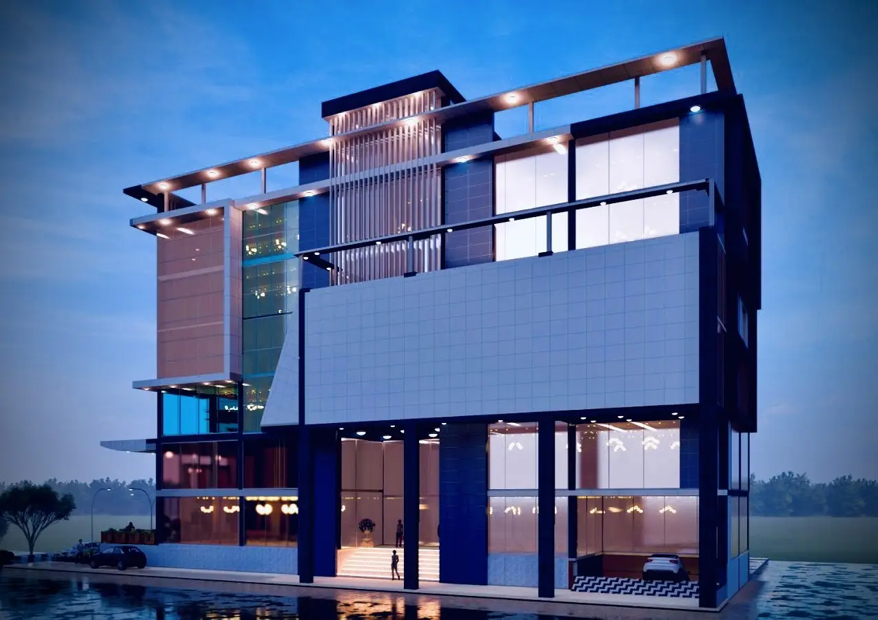 Commercial Building in Dang: Modern commercial building design in Dang, Nepal, image 5 of 5